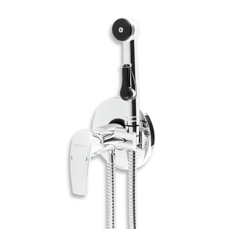 Bidetová baterie Metalia 57, chrom, podomítková, Novaservis 57211,0